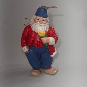Santa Claus Around World Danbury Mint Christmas Ornament Figurine Holland Vtg